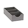 Household Essentials Hard‑Sided Narrow 3‑Section Drawer Organizer Tray, Gray (HH727-1)~#|#~253F9BBC-6DAD-4F6D-A60FD2150A336C7B_sc7