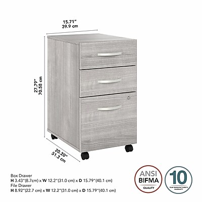 Bush Furniture Studio A Vertical File Cabinet - Thumbnail 4