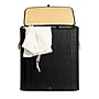 Household Essentials 39-Gallon 2-Section Hamper with Lid, Bamboo, Black (HE1225)~#|#~25449925-0301-460D-AA7F7FDE4E39EBB6_sc7