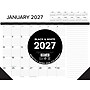 2027 Willow Creek B&W w/Lines 22" x 17" Monthly Desk Pad Calendar, Assorted Colors (66133)~#|#~2545544A-8C8F-447A-8893D703C80400A7_sc7
