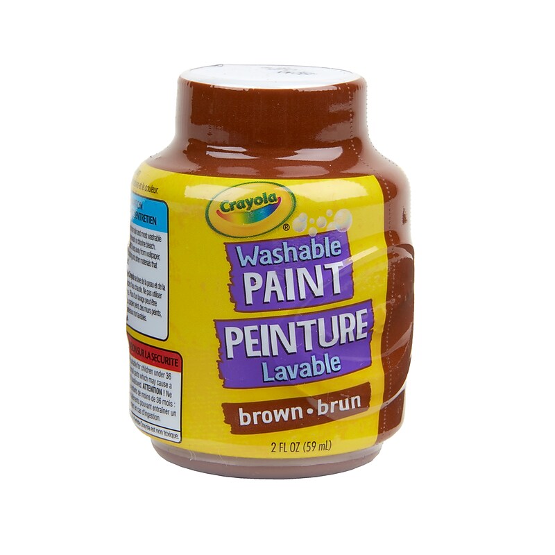 Crayola Washable Kid's Paint, Brown, 2 oz. (54-2807) image 1