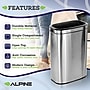 Alpine Industries Recycling Station, 10.5 Gallon, Silver (ALP470-40L-R)~#|#~254812CB-5C56-4E38-86E6C7BE94F64D0D_sc7
