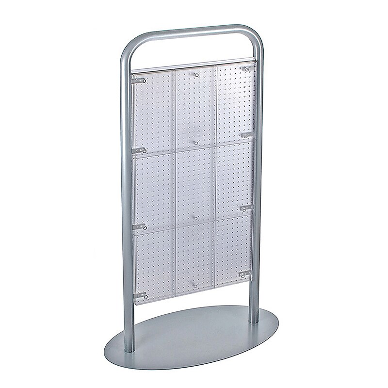 Azar Clear Each Pegboard Floor Stand 48H x 24W-inch image 1