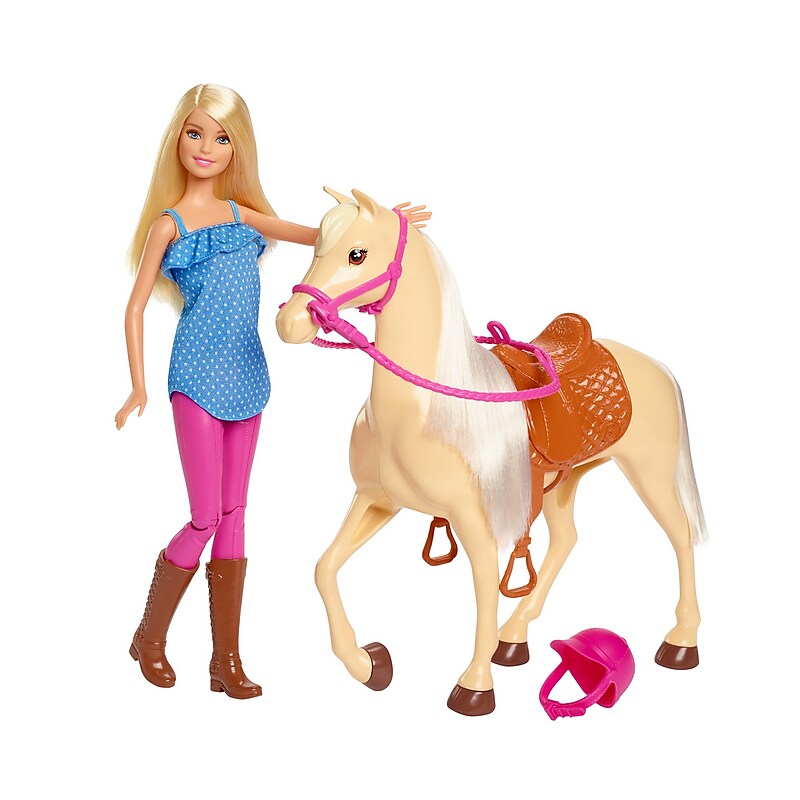 Mattel Barbie Doll and Horse Playset, 3/Pack (FXH13) image 1