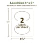 Avery EcoFriendly Laser/Inkjet Oval Multipurpose Labels, 4" x 6", White, 50/Pack (94057)~#|#~2557B16D-8FFE-4BA0-9F1D8254B4A91F5F_sc7