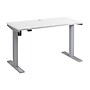 Bush Business Furniture Move 40 Series 48"W Electric Height Adjustable Standing Desk, White/Cool Gray Metallic (M4S4824WHSK)~#|#~255AA78C-3BFB-40E2-8060AF0526A713EC_sc7