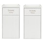 Alpine Industries Wood Trash Can Enclosure with Tray Top, 40 Gallon, White, 2/Pack (476-WHI-2PK)~#|#~255F0682-CA51-43FC-B460AC761D953A68_sc7