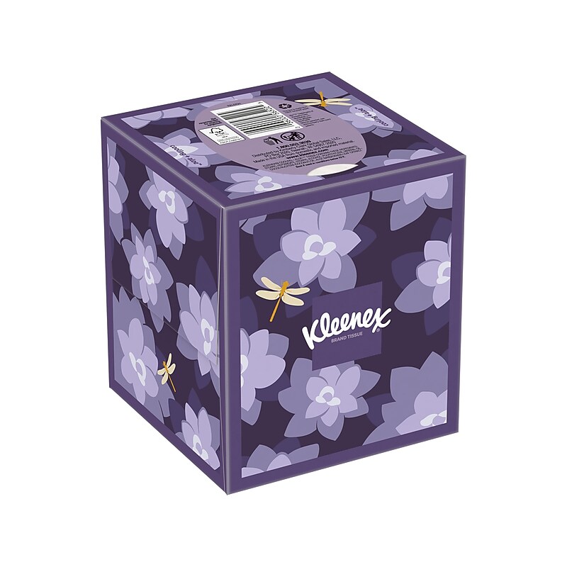 Kleenex Cooling + Aloe Facial Tissue, 2-Ply, 50 Tissues/Box, 27 Boxes/Carton (56522) image 1