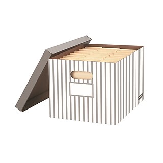 Iris 32 Quart Letter Sized Snap Closure Plastic File Bin, Gray