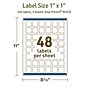 Avery Dissolvable Square Multipurpose Labels, 1" x 1", Off-white, 240/Pack (94103)~#|#~25755A32-AC54-4A7E-86F7FCFA4F1AF5FE_sc7