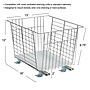 Household Essentials Nickel-Plated Steel Basket Organizer with Clear Plastic Liner (HH25317-1)~#|#~2576B21C-8F9F-4AC0-AA0E4CC815D07E16_sc7
