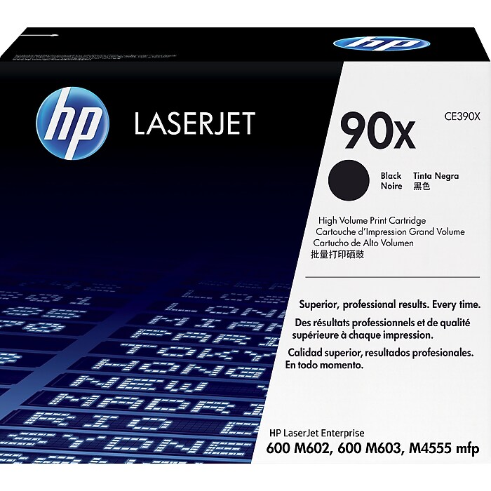 HP 90X Black High Yield Toner Cartridge, Prints Up to 24,000 Pages