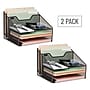 Mind Reader 5-Compartment Metal Desk File Organizer, Black, 2/Pack (2MESHBOX5-BLK)~#|#~257B3B8A-EF2B-4A96-AABD50AD755255E2_sc7
