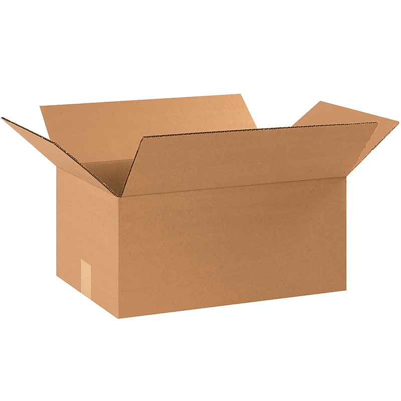 12" x 10" x 4" Heavy Duty Shipping Boxes, 44 ECT, 25/Bundle (HD12104) image 1
