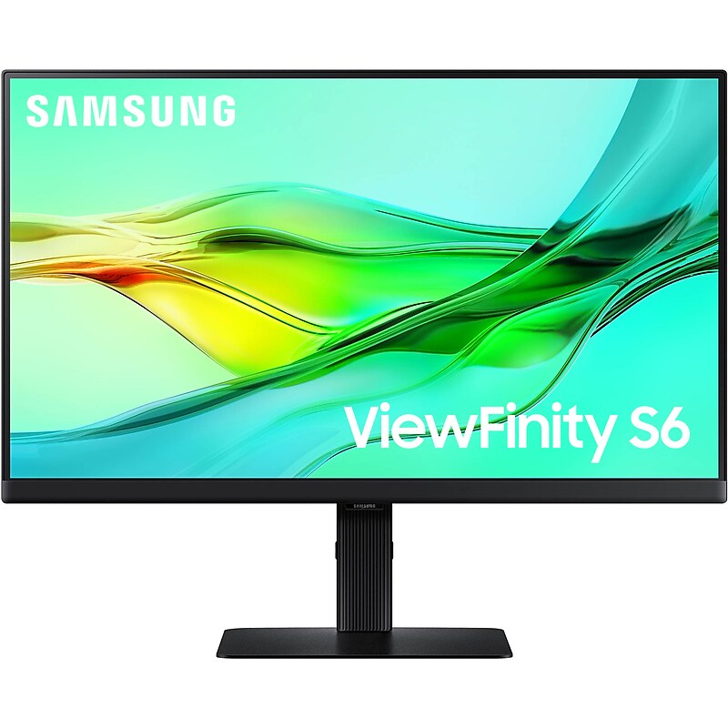 Samsung ViewFinity S6 24" 100Hz IPS Monitor, Black (S24D606UAN) image 1