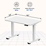 FlexiSpot E2 42''W Electric Adjustable Standing Desk, White (E2W4224W)~#|#~257DEDCC-00CA-4831-9B65771E6B577472_sc7