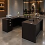 Boss Office Products 66" U-Shaped Desk with File Pedestal, Mocha (GROUPA13-MOC)~#|#~25808896-49D3-45CF-AB5B829DC93176C8_sc7
