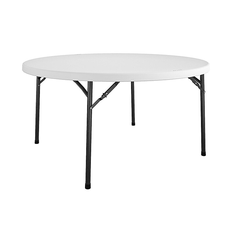 Cosco 60" Round Folding Table, White (14160WSP1E) image 1