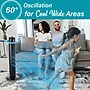 Brentwood 32" Oscillating Portable Tower Fan, 3-Speed, Black (F-32TBK)~#|#~25898693-133F-4D42-B3949F55D0C089BB_sc7