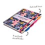 Pukka Pad Bloom 5-Subject Subject Notebooks, 6.9" x 9.8", College Ruled, 100 Sheets, Assorted Colors, 3/Pack (9494-BLM(ASST))~#|#~258E10F2-0C36-4928-977C1F270E7F890D_sc7