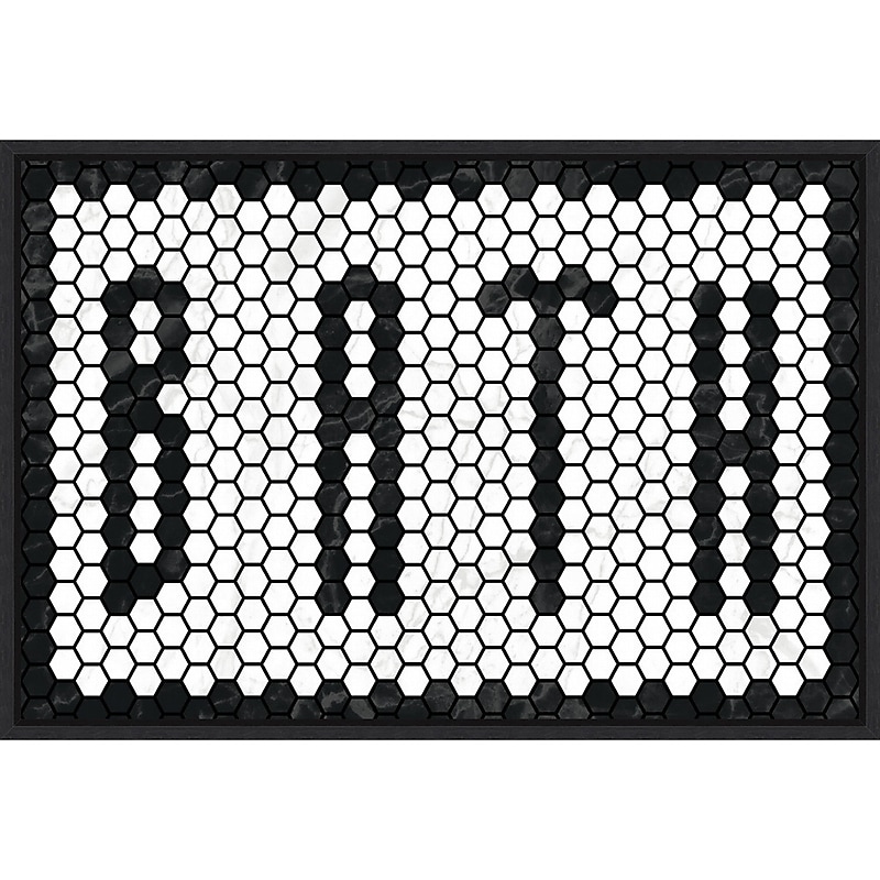 Amanti Art Bath Tiles by Wild Apple Portfolio Framed Canvas Wall Art Print, 33" x 23" (A42677249610) image 1