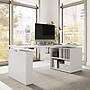 Bush Business Furniture Stratus 72"W Electric Adjustable Standing Desk with Bookcase, White (SUT006WH)~#|#~25940E3C-844B-4641-B09C1E8201136739_sc7