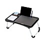 Mind Reader 13.75" x 23.5" MDF/Metal Lap Desk/Laptop Stand With Folding Legs, Black (LBSTUDY-BLK)~#|#~259B33E0-32A6-4904-9F6FB9AEEF220165_sc7