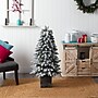 Nearly Natural 4-ft. Winter Flocked Pre-Lit Artificial Christmas Tree, 40 Lights (T3035)~#|#~259BD14C-5FA3-46B4-A730CFCBCAE1F519_sc7