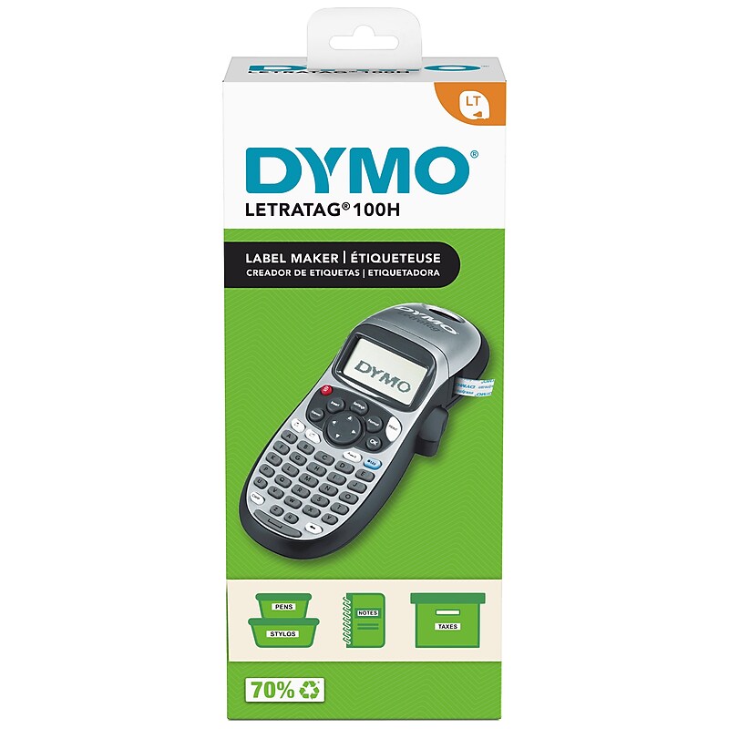 DYMO LetraTag LT-100H Portable Thermal Label Maker, Silver (2174561) image 1