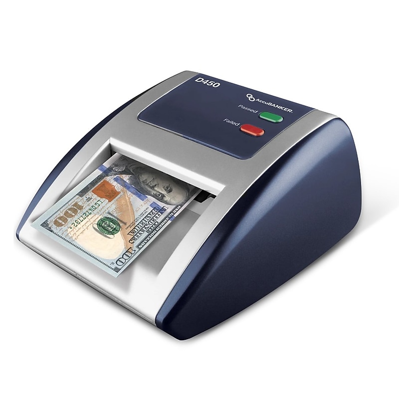 AccuBANKER D450 Counterfeit Detection Machine, Blue/Gray (D450) image 1
