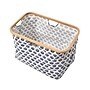 Household Essentials Krush Collapsible Laundry Basket, Bamboo, Blue Cacti (2280-1)~#|#~25A68ADF-0582-496C-BD31519F34C7609E_sc7
