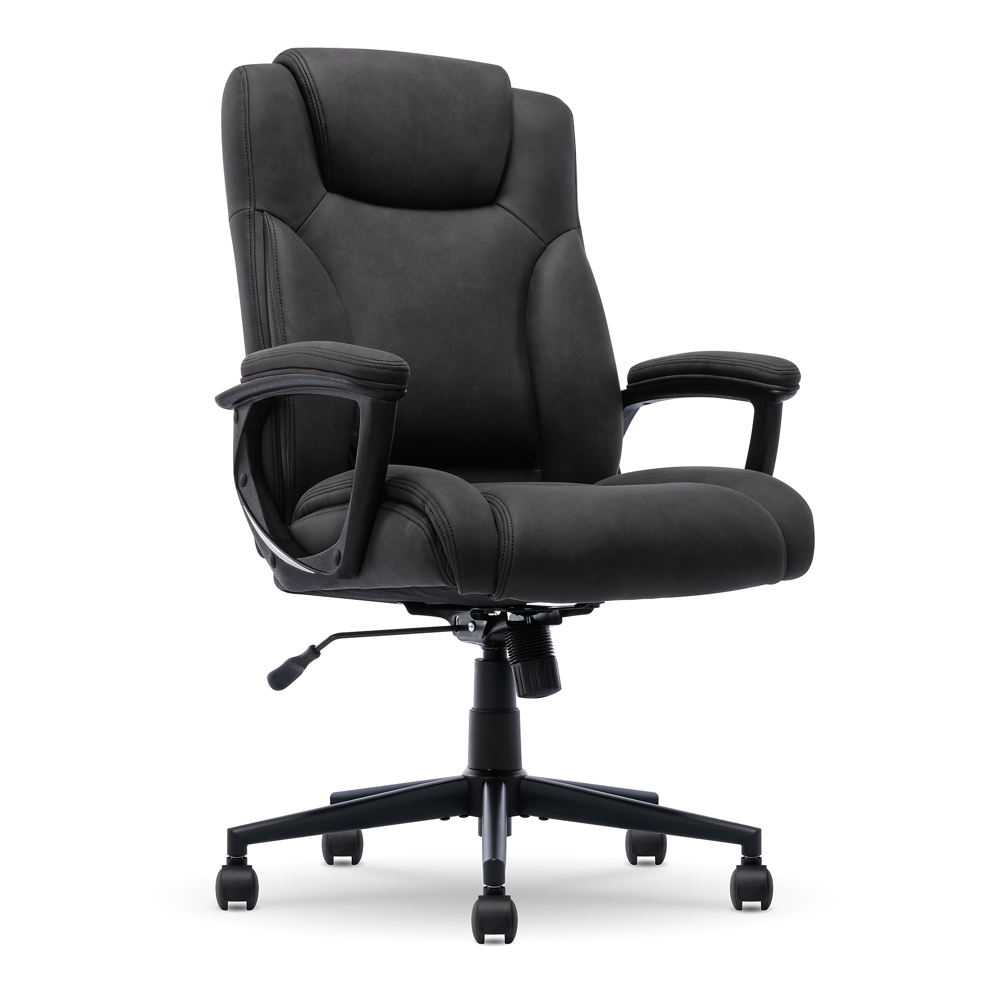 Serta Comfort Eco Ergonomic Velvet Fabric Swivel Executive Chair, Light Black (CCHR10006B) Sansujyuku sansujyuku.com