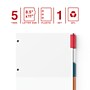 Staples Insertable Tab Pocket Paper Dividers, Assorted Colors, 5-Tabs (13496/11270)~#|#~25B97215-087C-417D-BD6F1D517C0E0999_sc7