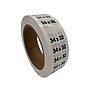 Nahanco 34 x 32 Plastic Size Marker, Clear/Black/White, 250/Roll (DSM-283)~#|#~25BB3BCE-41FB-4D3A-B98496AEA143138F_sc7