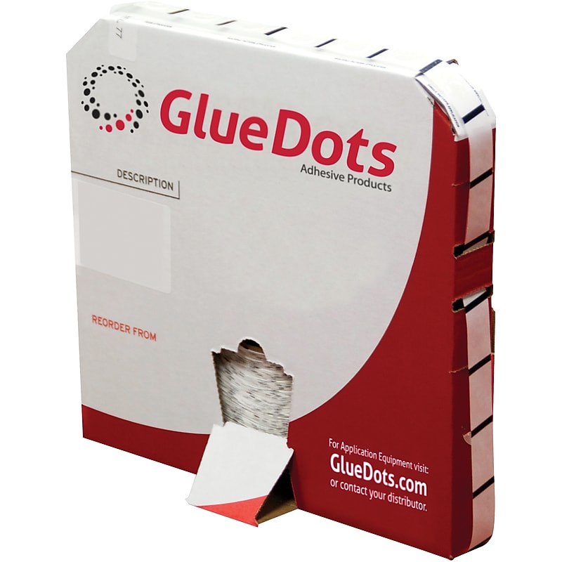 Glue Dots Adhesive Dots, White, 2000/Roll (GD105) image 1