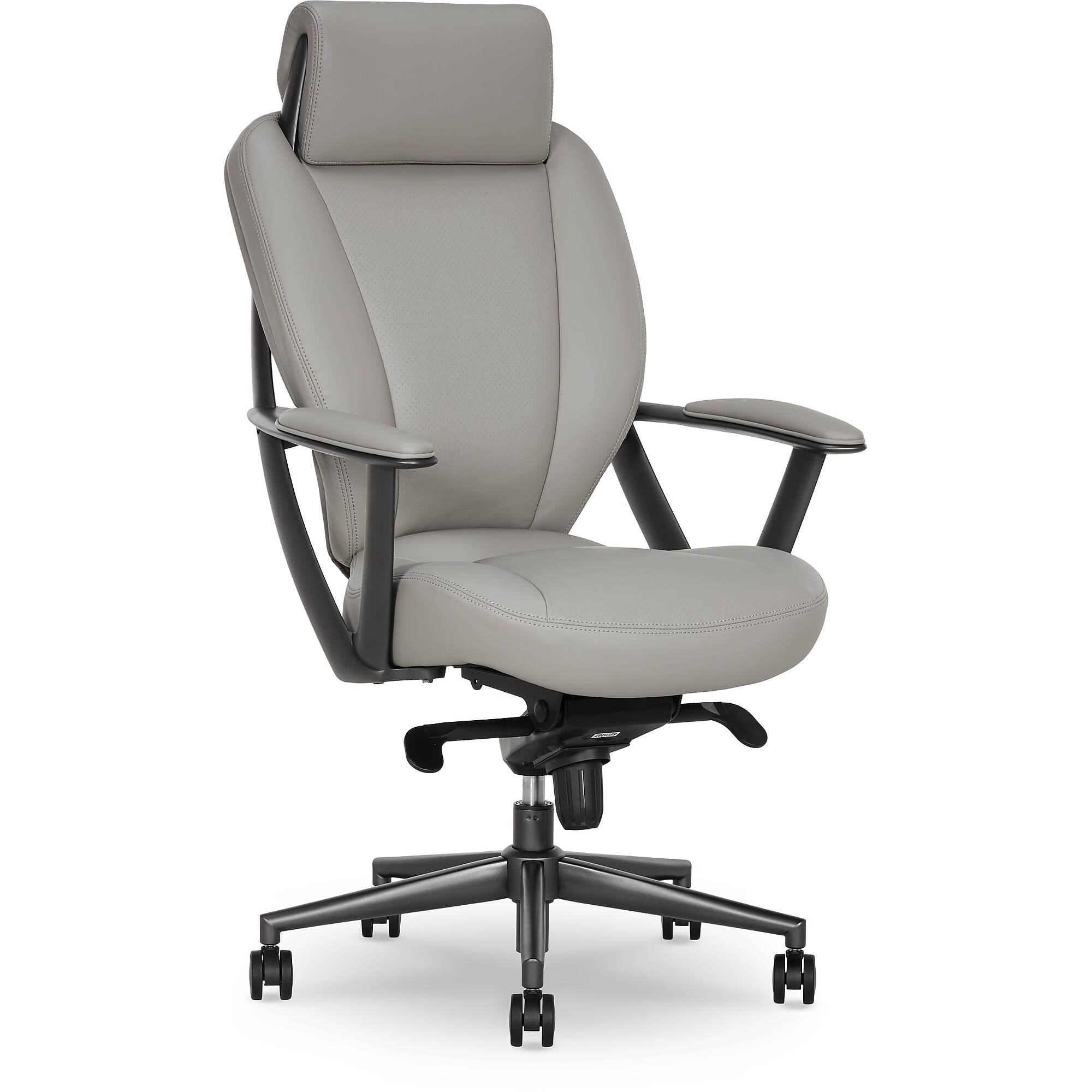 La-Z-Boy Vannes Ergonomic Polyurethane Swivel Executive Chair, Gray (60101-GRY) Sansujyuku sansujyuku.com