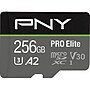 PNY PRO Elite 256GB microSDXC Memory Card, Class 10, UHS-I, V30 (P-SDU256V32100P)~#|#~25C639BF-F7BC-432F-B85AC9A157E67D52_sc7