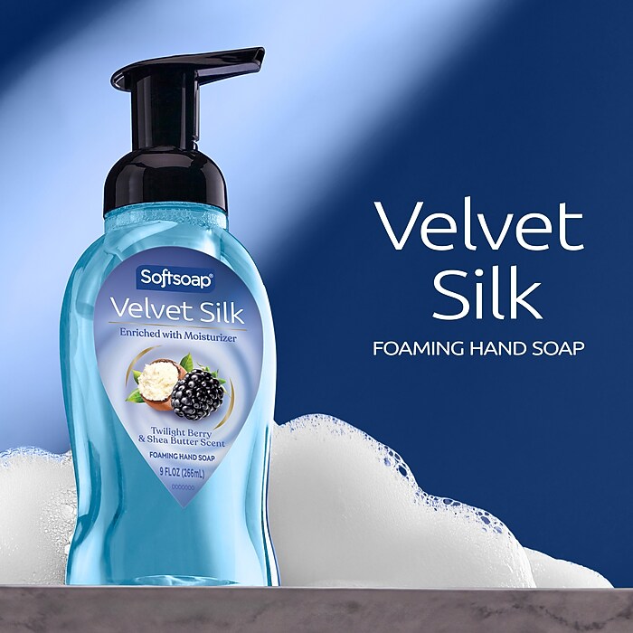 Softsoap Velvet Silk Foaming Liquid Hand Soap, Twilight Berry