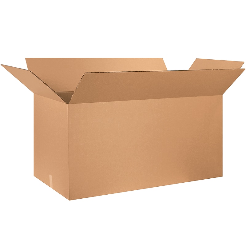 48" x 24" x 24" Heavy Duty Shipping Boxes, 48 ECT, 5/Bundle (HD482424DW) image 1