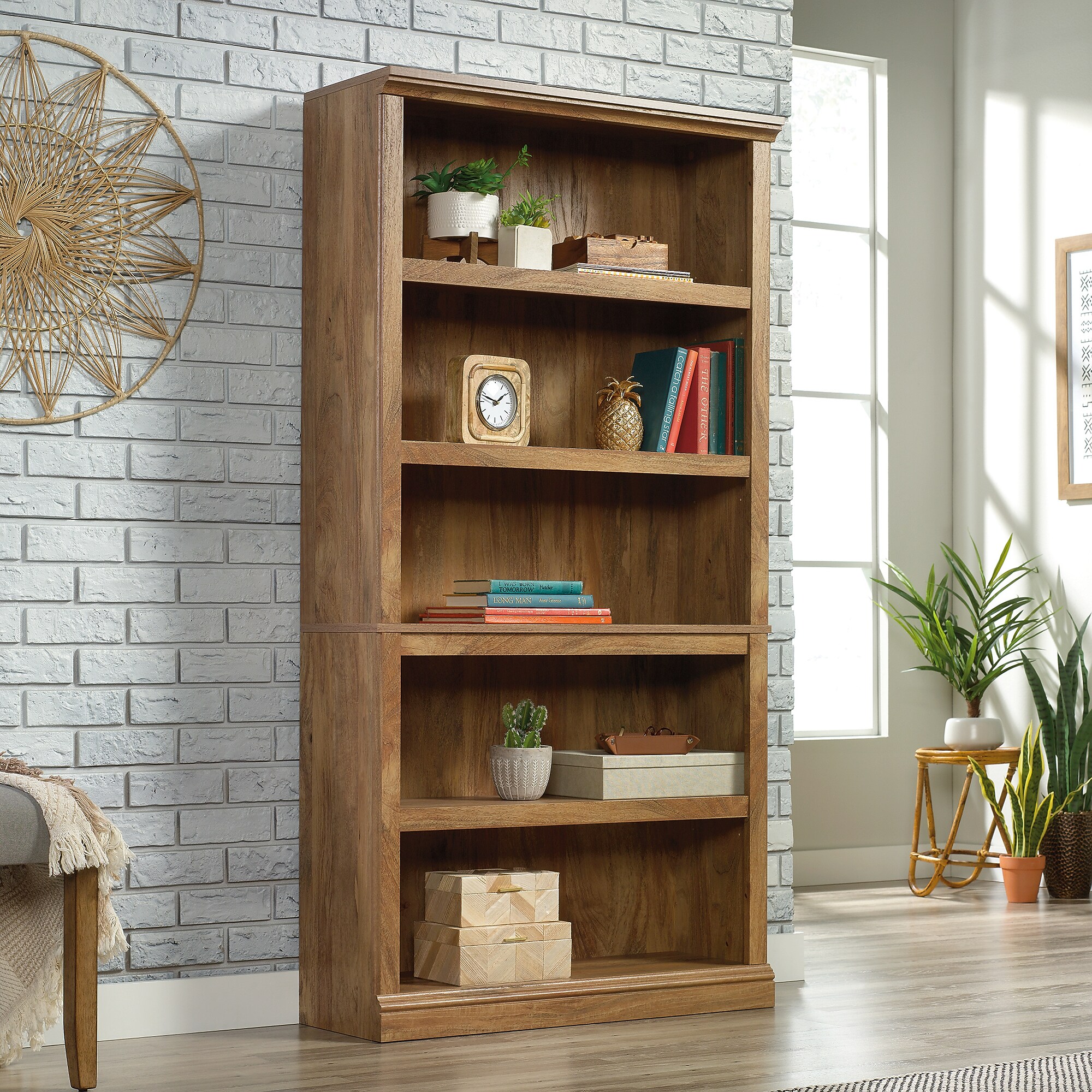 Sauder Select 70″H 5-Shelf Bookcase, Sindoori Mango (426473) Sansujyuku sansujyuku.com