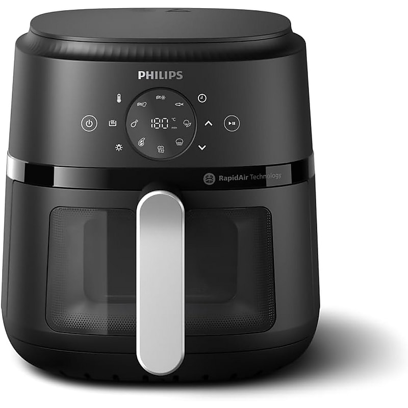 Philips 2000 4.4 Qt. Air Fryer with Rapid Air Technology, Black (NA22100) image 1