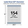 Avery Laser/Inkjet Multipurpose Circle Labels, 0.5" Dia, Glossy Clear, 15400/Box (94503)~#|#~25DD3CC7-10E1-424C-996591E5C6543CDF_sc7