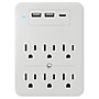 Ciao Tech 6-Outlet Surge Protector Wall Tap with 3-USB Ports, 300-Joules, White (CPA5V00-072)~#|#~25DF8C21-9842-437A-B2CACE58A30E5F47_sc7