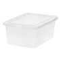 Iris 14.5 Quart Snap Top Plastic Snap Closure Plastic Storage Bin, Clear, 6/Pack (585102)~#|#~25E3E599-D6FC-4A47-BE92EDD22DBB9237_sc7