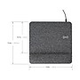Allsop PowerTrack Plush Foam Non-Skid Wireless Charging Mouse Pad, Gray (32304)~#|#~25E80F79-2E41-4BA7-9EFC770D5C36C364_sc7