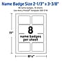 Avery Laser/Inkjet Rectangle Multipurpose Labels, 2-1/3" x 3-3/8", White, 80/Pack (S00-EY8)~#|#~25E8472E-09C1-451E-8D77342A9CBADA7B_sc7
