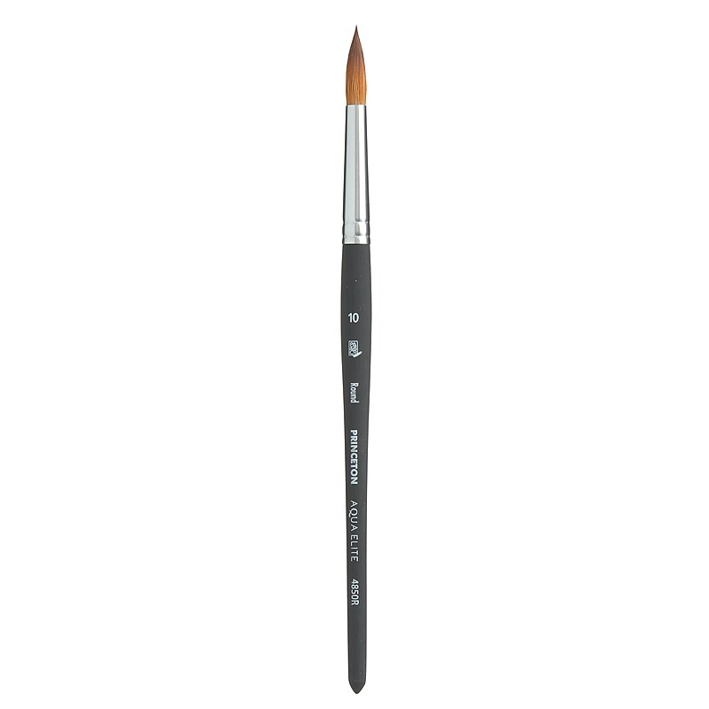 Princeton Aqua Elite Short Handle Watercolor Synthetic Round Brush (PBXP4850R10) image 1