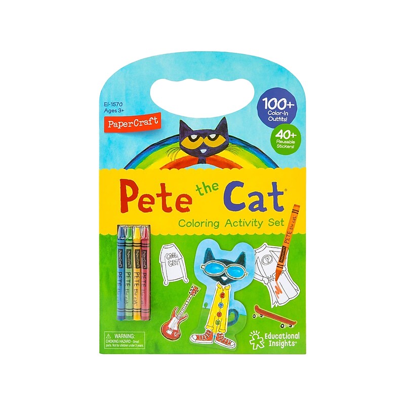 Educational Insights Pete the Cat Coloring Activity Set (1570) image 1