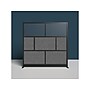 Luxor Expanse Series 7-Panel System Starter Wall, 70"H x 70"W, Freestanding, Black/Gray PET/Acrylic (MW-7070-FCGB)~#|#~25F07C54-2B62-47DF-9060E005700A735F_sc7