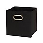 Household Essentials Medium Folding Fabric Storage Cube, 11" x 11"x 11", 23 Qt., Black, 6/Pack (80-1)~#|#~25F23ABB-CE1D-43AD-86BD3A6EC7BE1DF9_sc7
